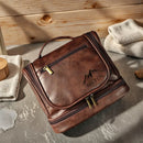 Axyaa Men's Business Toiletry Bag: Large Capacity PU Leather Travel Organizer