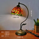 Axyaa Tiffany Agate Stone Table Lamp - Mediterranean Home Decor Luminaria