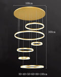 Axyaa Modern Luxury Chandelier for Living Room in High-end Loft Villa