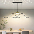 Axyaa Nordic Minimalist Long Strip Chandelier for Home, Restaurant, Bar, Kitchen, Bedroom, Living Room