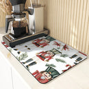 Axyaa Christmas Nutcracker Absorbent Kitchen Mat