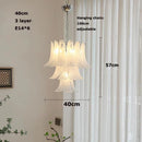 Axyaa French Series Glass Art LED Chandelier for Living Room