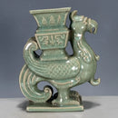Axyaa Antique Song Ru Kiln Phoenix Head Ceramic Vase - Home Decor Ornament