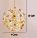 Axyaa Modern Pendant Chandeliers Staircase LED Lighting for Living Room