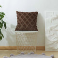 Axyaa Plush White Diamond Cushion Cover - Soft Solid Color Pillowcase
