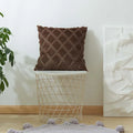 Plush White Cushion Cover Set by Axyaa - Diamond Home Decor - 30x50cm & 45x45cm