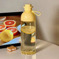 Axyaa Portable Transparent Plastic Bottle with Lid for Cold Drinks & Coffee