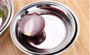 Axya 304 Stainless Steel Soup Fruits Dessert Plate Durable Dish Bowls Kitchen Accessories