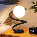 Axyaa Glass Ball LED Table Lamp for Living Room Bedroom Study - Modern Minimalist Lighting