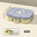 Axyaa Divided Microwavable Lunch Box - Portable Sealed Food Container