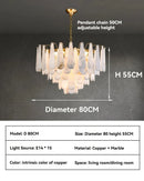 Axyaa Modern LED Rain Drop Chandelier for Bedroom and Living Room