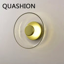 Nordic Glass Art LED Wall Lamp Modern Livingroom Bedroom Sconces - Axya