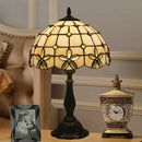Axyaa Tiffany Lilac Flower Table Lamp - Stained Glass Art Decor