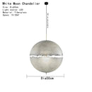 Axyaa Designer Moon Pendant Chandeliers: High-End LED Lighting for Elegant Living Spaces