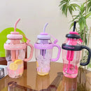 Axyaa 1200ml Tea Infuser Sport Water Bottle with Handle and Straw Cover
