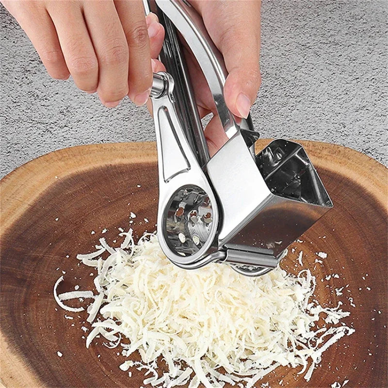 Axya Rotary Cheese Grater Stainless Steel Hand-Cranked Multi-Purpose Creative Kitchen Tool