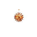Axyaa Dandelion Wood Pendant Light: Wabi Sabi Chandelier for Home Decor