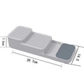Axyaa Kitchen Drawer Organizer Rack for Knives Forks Spoons Bottles & Utensils