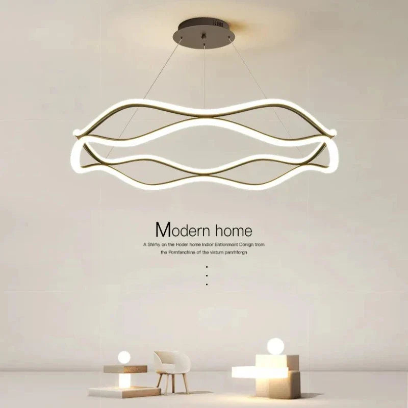 Axyaa Nordic Minimalist Ceiling Chandelier for Living and Dining Room