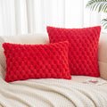 Axyaa Winter Cozy Cushion Cover - Soft Fluffy Square Pillow Cover for Home Sofa