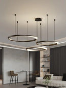 Axyaa Modern Ring Chandelier for Living Room, Bedroom, and Restaurant