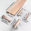 Axyaa LED Skirting Line Aluminum Profiles Conner Baseboard for Stair Floor Wall Decor