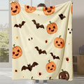 Axyaa Halloween Flannel Blanket | Autumn Winter Warm Gift Blanket