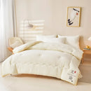 Axyaa Silk Quilt: Super Soft All-Seasons Quilt with Knitted Cotton Fabric