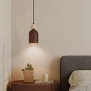 Axyaa Retro Yellow Stone Pendant Headboard for Minimalist Bedroom