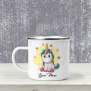 Axyaa Unicorn Enamel Mug - Creative Travel Tea Milk Cup for Kids & Gifts