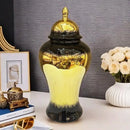 Axyaa European Style Ceramic Vase - 45cm Large Handcrafted Foyer Decoration & Storage Jar