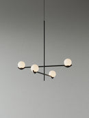 Axyaa Modern Iron Glass Ceiling Hanging Lamps Bedroom Living Room Restaurant Chandelier