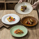 Axyaa Retro Ceramic Vegetable Plate - High Value Round Tableware