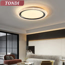 Axyaa LED Ring Ceiling Light: Modern Indoor Bedroom Dining Room Lighting Luster