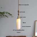 Axyaa Nordic Copper LED Pendant Lamp with Ceramic Lampshade for Living Room Chandelier