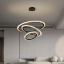 Axyaa Modern Luxury Gold Ring LED Pendant Lamp for Living Dining Bedroom Kitchen