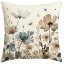 Axyaa SWEET HOME Plant Flower Bird Pillowcase, Soft & Comfortable Sofa Chair Cover