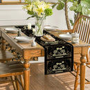 Skeleton Flower Table Runner by Axyaa: Rustic Decor for Wedding Party, Home, Coffee Shop