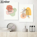 Axyaa Human Anatomy Skeleton Canvas Wall Art for Medical Office Decor