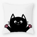 Axyaa Black Cat Pillowcase 45*45 Sofa Car Home Decor Cushion Cover