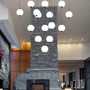 Axyaa Modern Dining Room Pendant Light Indoor LED Chandelier Ceiling Lamp