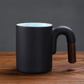 Axyaa Gradient Mug: Large-capacity Rough Pottery Coffee Cup with Handle