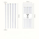 Axyaa Premium White Alloy Chinese Food Chopsticks Set anti-slip anti-bacterial