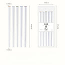 Axyaa White Alloy Premium Chopsticks Set 5 Pairs Anti-slip Anti-bacterial Anti-mould