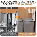 Axyaa Houndstooth Storage Bins: Large Capacity Organizer for Clothes, Blankets, Home Organization