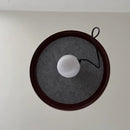 Axyaa Round Iron LED Pendant Light: Modern Ceiling Chandelier for Home Indoor