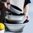 Axyaa Ceramic Soup Bowl Salad Plate Pasta Bowl Set for Molecular Cuisine