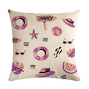 Nordic Cartoon Animal Print Linen Pillowcase for Axyaa Brand