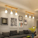 Axyaa Nordic Wooden Ceiling Light - Adjustable Single & Three Head Fixtures