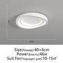 Axyaa Modern LED Ceiling Light Minimalist Black White Chandeliers